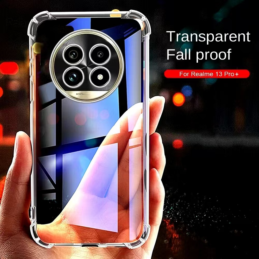 Realme13 5G(ส่งในไทย)เคสTPUใสกันกระแทกแบบคลุมกล้องRealme 13+5G/Realme 13Pro 5G/Realme 13 Pro+5Gตรงรุ่น
