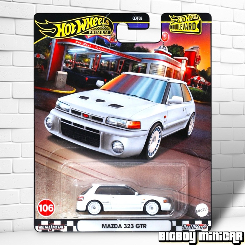 Hot Wheels Premium - MAZDA 323 GTR ล้อยาง