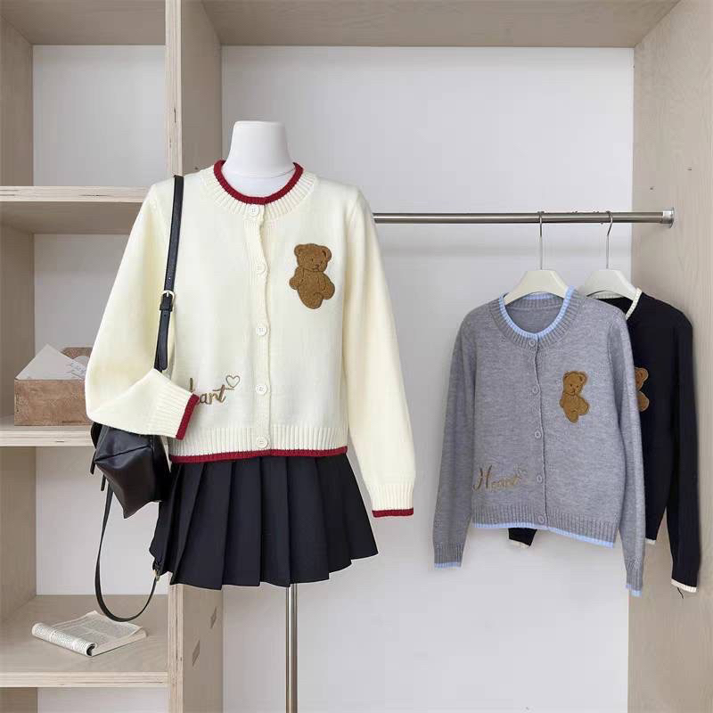 LILY เสื้อคลุม เสื้อแขนยาว เสื้อไหมพรม เสื้อคาร์ดิแกน ผ้าไหมพรมนุ่มนิ่มใส่สบาย ติดอะไหร่น่ารัก โคเรียโคใจสุดๆค่า