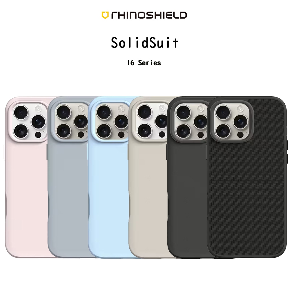 RHINOSHIELD SolidSuit เคสกันกระแทกระดับ3.5เมตรผ่านมาตราฐานอเมริกา เคสสำหรับ iPhone16/16Pro/16Promax