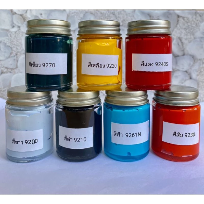 สีผสมเรซิ่น เจลโค้ท อีพ็อกซี่ สีทึบ ขนาด 50 กรัม