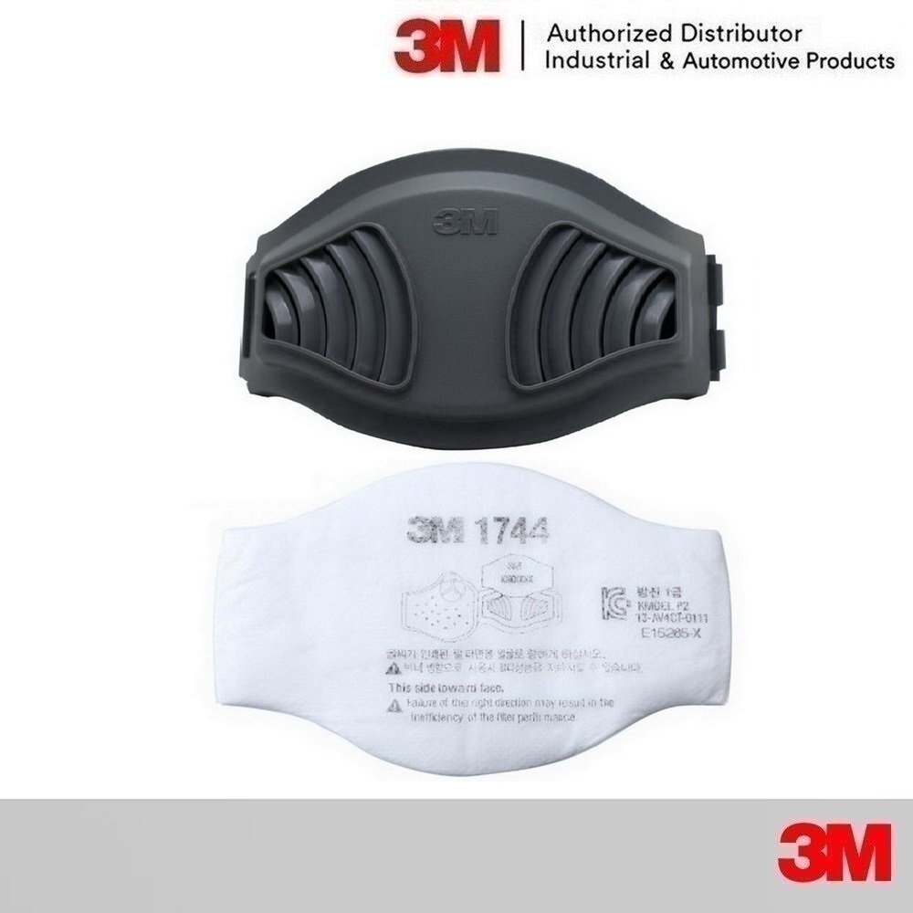 3M 1744 แผ่นกรองฝุ่น P2 PARTICULATE FILTER, 1700 ฝาครอบแผ่นกรอง ใช้ร่วมกับ หน้ากาก รุ่น HF50, 3200 แ