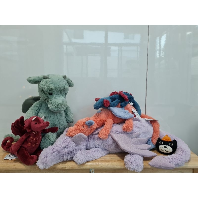 JellyCat - Dragon - ตุ๊กตามังกร - ของแท้ - มีป้าย Tag - ที่ร้านไม่มีถุงให้นะคะ - Moonlight - Forest