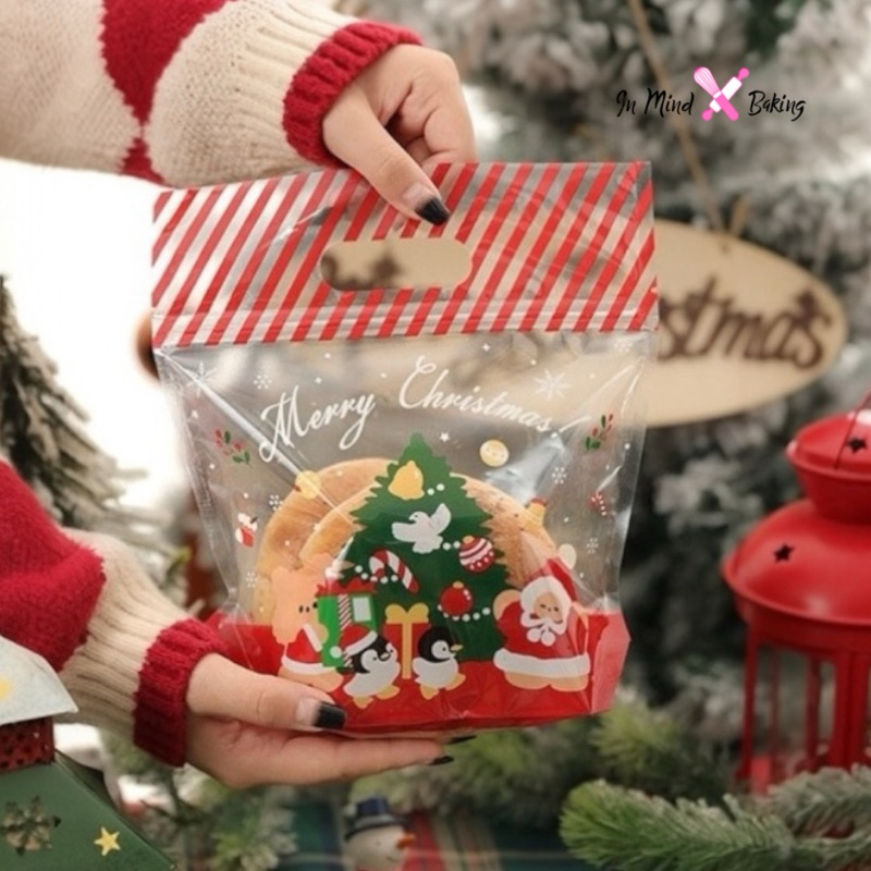 ถุงซิปล็อค Merry Christmas (50ใบ) ขนาด 20 x 22 ก้นกว้าง 9 ซม.