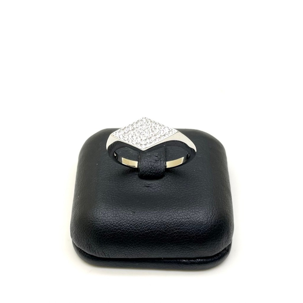 Moscowa Jewelry แหวนเงินแท้ 92.5 ฝังเพชรสวิสซี (Z) รหัส97