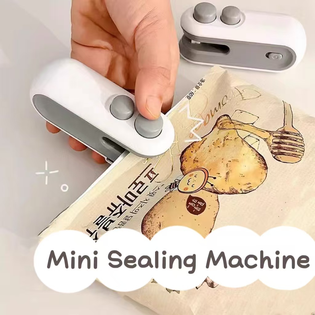 เครื่องซีลถุง เครื่องซีลถุงพลาสติก พกพา กันความชื้นและกันฝุ่น 2 in 1 พร้อมใบมีด ใช้งานง่าย KKHOME