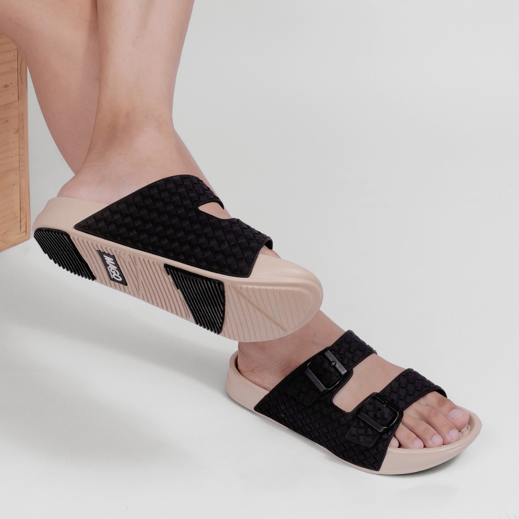 MAGO FOOTWEAR " WICKER " (BLACK) รองเท้าดูแลสุขภาพคุณผู้หญิงและคุณผู้ชาย