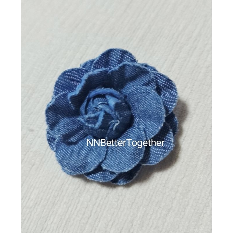 พร้อมส่ง   เข็มกลัด เข็มกลัดติดเสื้อ เข็มกลัดดอกไม้ งานผ้าสียีนส์ ราคา ถูกที่สุด ดีลบีเคเค แกลเลอรีภาพที่ 2
