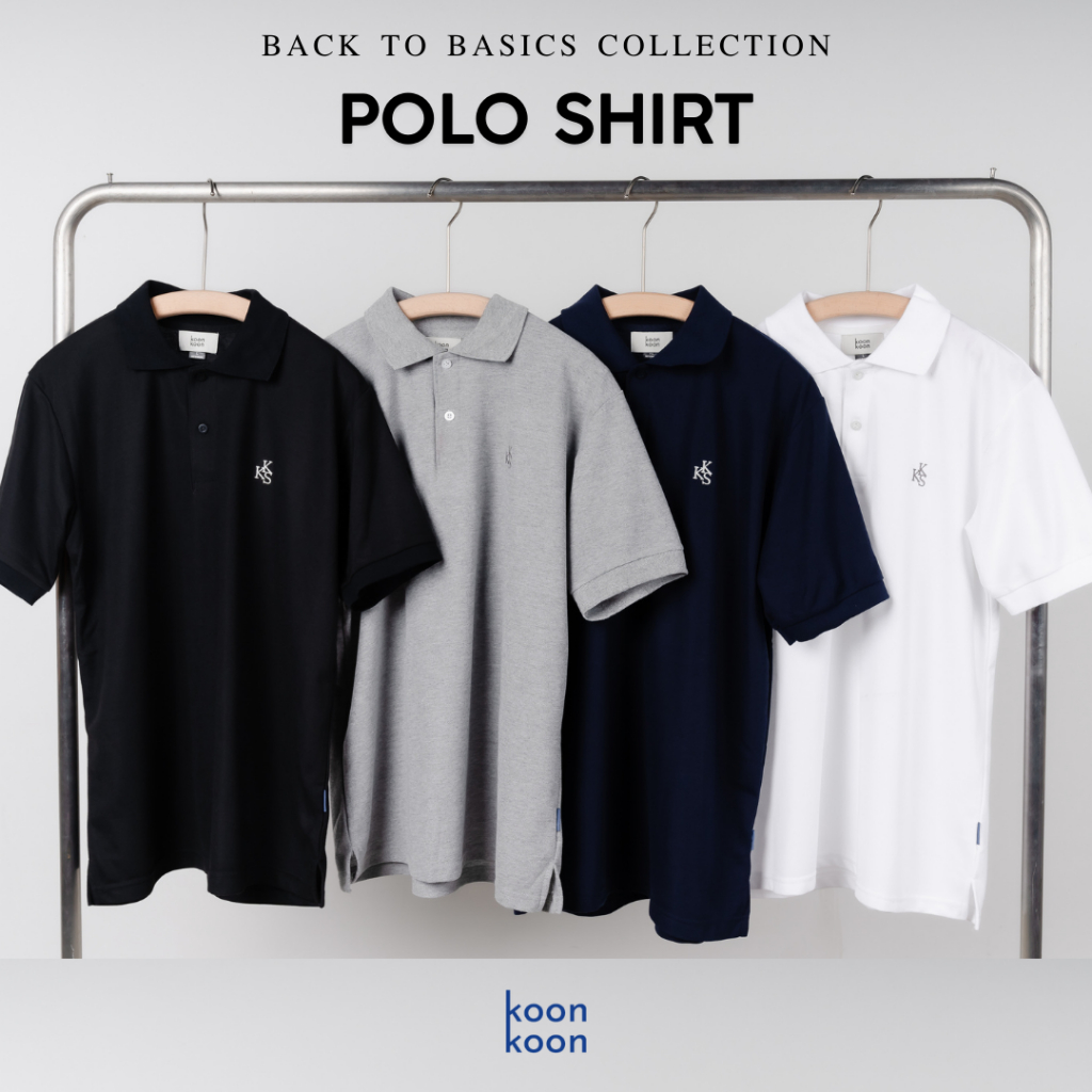KOON KOON เสื้อโปโล รุ่น Back to basics ทรงสวย ใส่สบาย ไม่รีดก็เรียบ