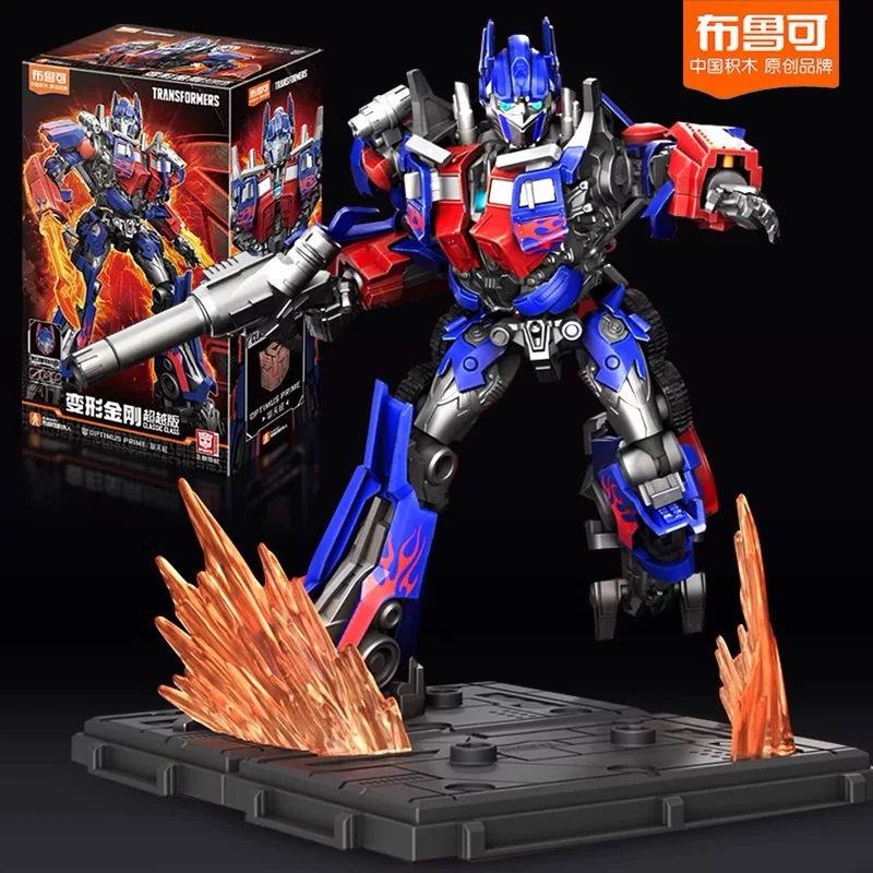 Shopgoodtime 👾🚀[พร้อมส่งในไทย] model kits ของแท้ Blokees มีไฟ Optimas Prime Bumberbee Megatron Trans