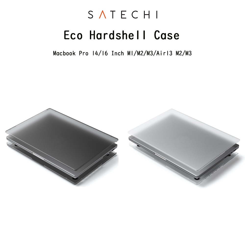 Satechi Eco Hardshell case เคสกันกระแทกเกรดพรีเมี่ยมจากอเมริกา เคสสำหรับ Macbook Pro 14/16 Inch M1/M2/M3/Air13 M2/M3
