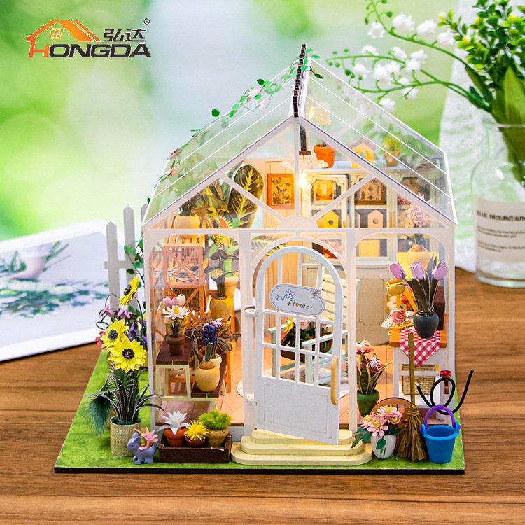 DIY Miniature รุ่น M2421 Sunshine Flower บ้านจิ๋ว เรือนกระจกจิ๋ว โรงเรือนดอกไม้