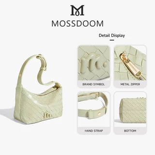 MOSSDOOM Celestia Bag กระเป๋าถือแฟชั่นลายทอเลียนแบบสำหรับผู้หญิง