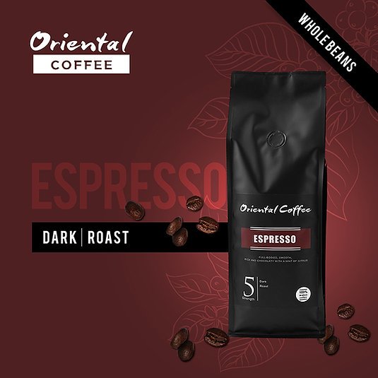 Espresso กาแฟอราบิก้า 100% เบอร์ 5 คั่วเข้ม เมล็ดกาแฟ Single Origin กาแฟแม่จันใต้ หอมเข้ม คั่วสดใหม่