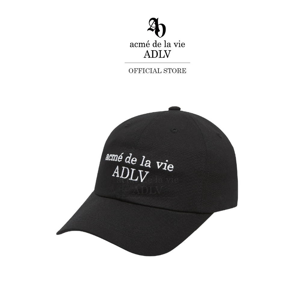 ADLV [acme de la vie] หมวก รุ่น Basic Ball Cap Black (50021OBCCAU_H4BKXX)