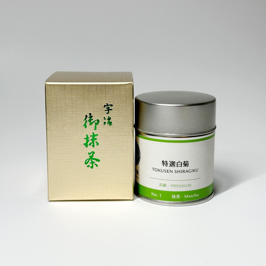 Tokusen Shiragiku ผงมัทฉะเกรดพิธีจาก TOBI-EN | Uji Matcha 30g