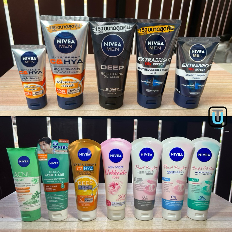 โฟมล้างหน้านีเวีย 100 กรัม  โฟม NIVEA (มีหลายสูตร)