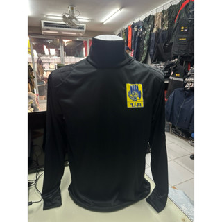 เสื้อแขนยาวคอเต่าสีดำ ปภ งานป้องกันและบรรเทาสาธารณภัย