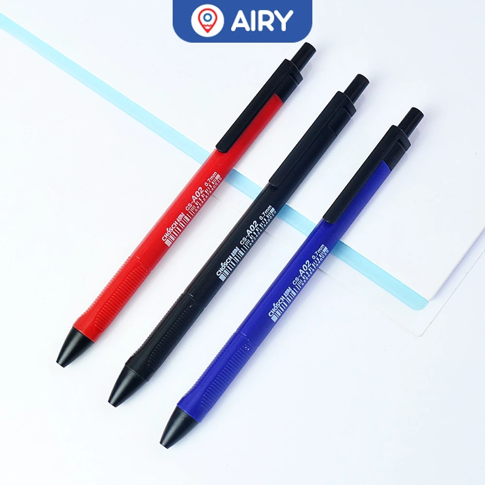 ปากกาแบบกด Chosch รุ่น CS-A02 ปากกาSemi Gel Ball Pen ปากกากึ่งเจล 0.7mm น้ำเงิน แดง ดำ(แพ็ค 1 ด้าม)