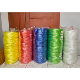 เชือกฟางเส้นใหญ่ฟูสวย ไม่ยืด ไม่หด แถวละ 6 อัน สีน้ำเงิน/แดง…