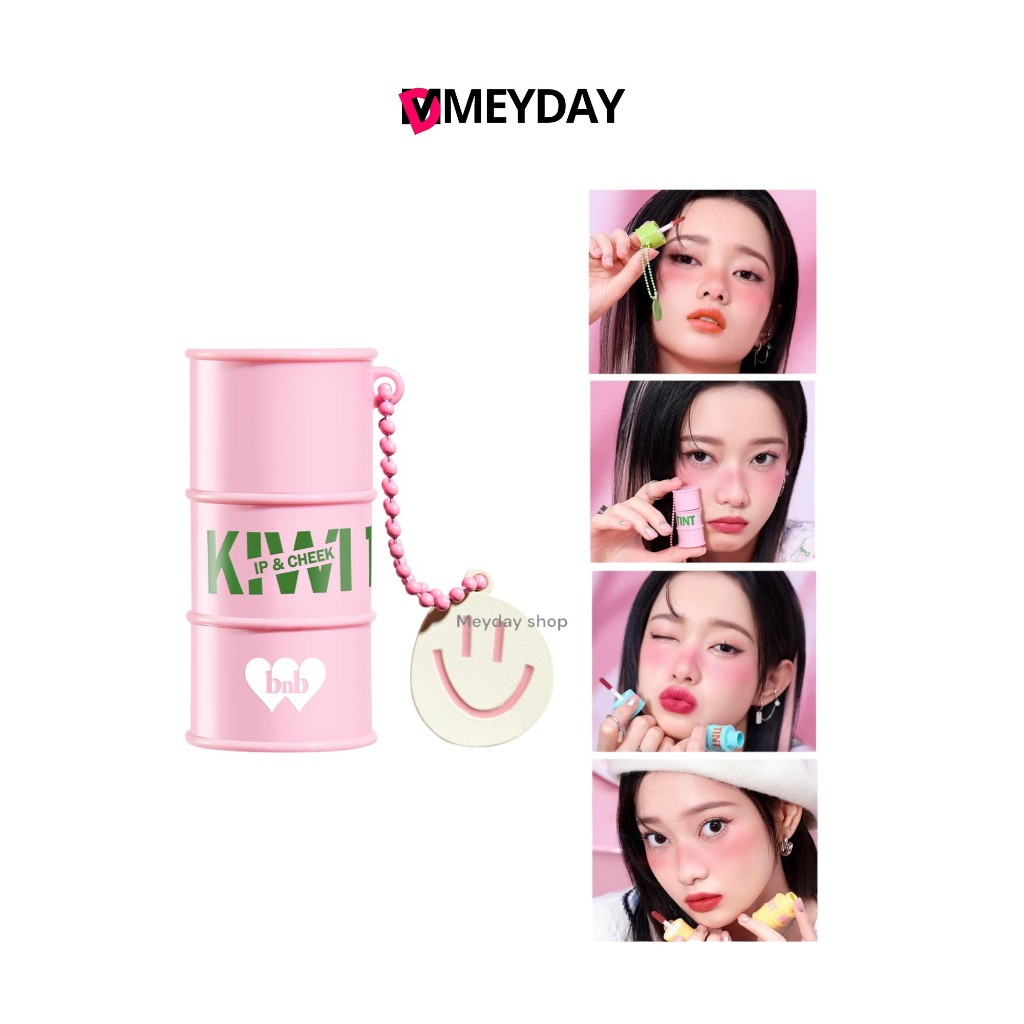 bnb barenbliss ลิปกีวีทินต์ เนื้อน้ำกึ่งเจล ลิปปาก ทาแก้ม Kiwi Tin Tint Lip & Cheek มี 4 เฉดสี แบร์แอนด์บลิซ