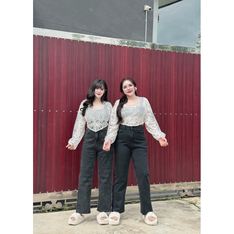 ยีนส์ขากระบอก(สาวอวบ)