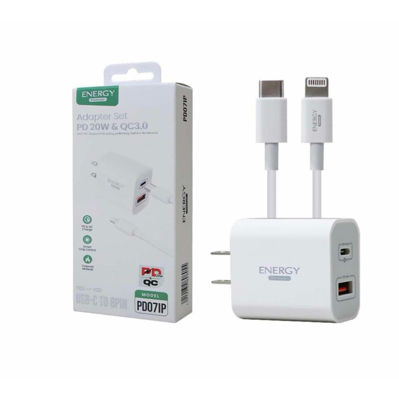 หัว+สายชาร์จ 2ช่อง ชาร์จเร็ว20W งานแท้ มอก.