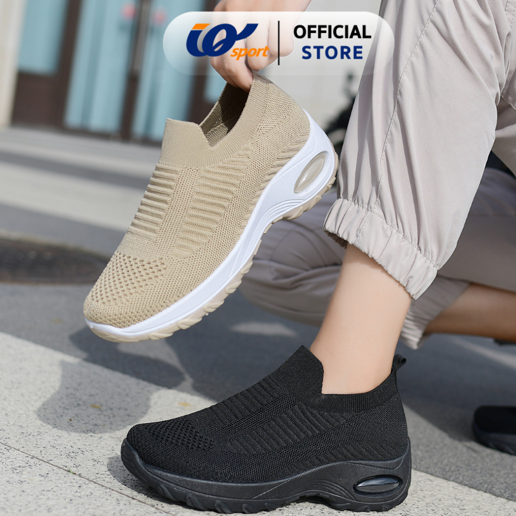 รองเท้าผ้าใบผู้หญิง IQ Shoes แบบสวม มี2สี NL7-MK24022L