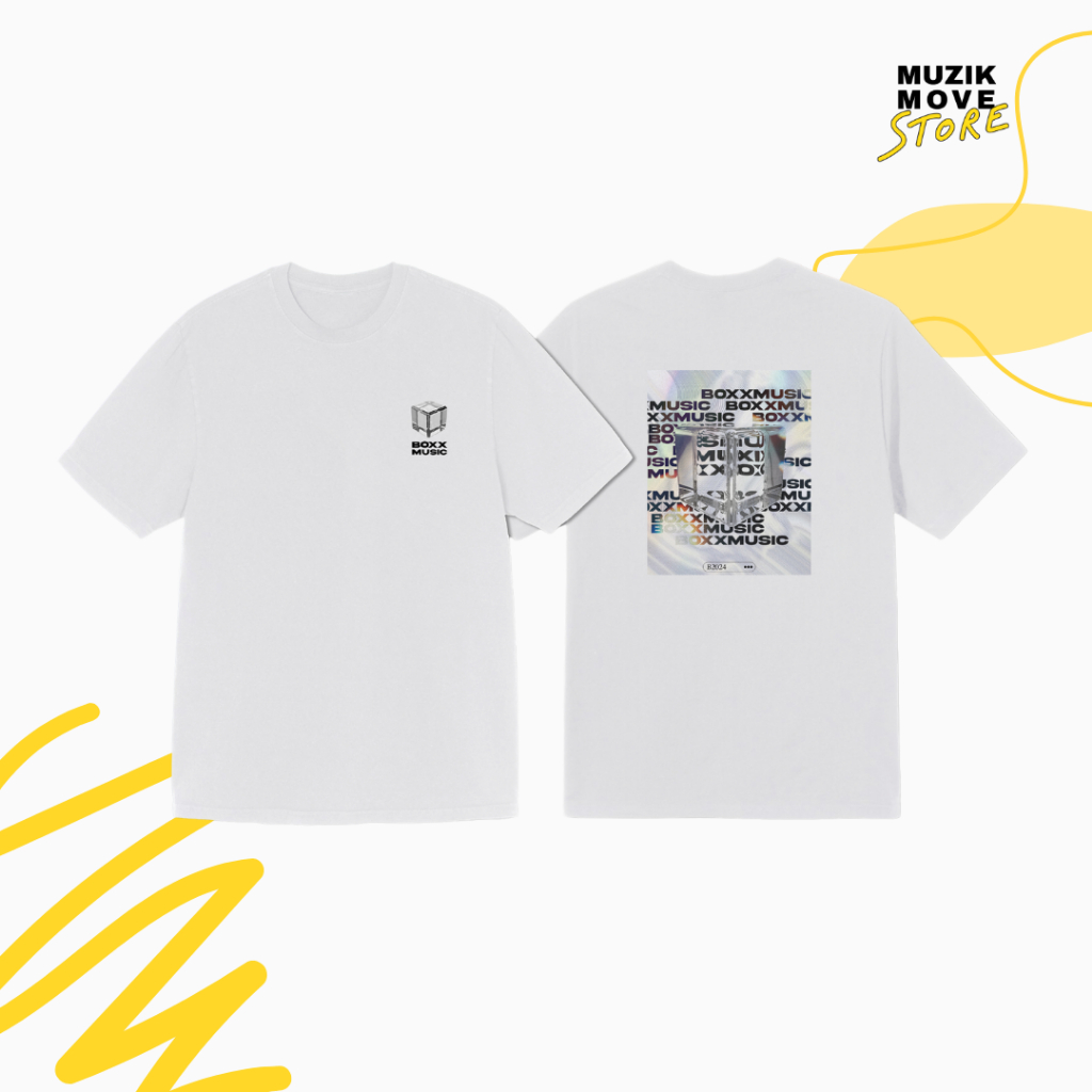 T-Shirt CRYSTAL CUBE Boxx Music - White