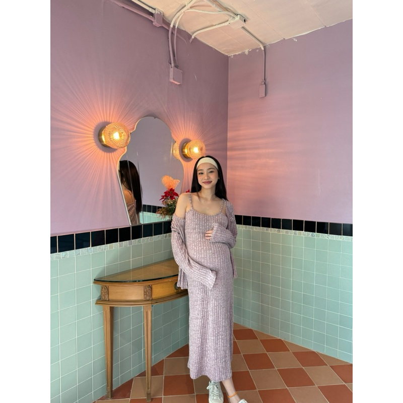 Babybump Trudy เซตเดรส ผ้านุ่ม🧶