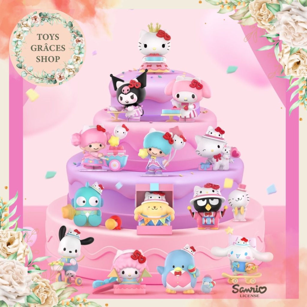 พร้อมส่ง แบบยกกล่อง Sanrio Characters Hello Kitty 50th Anniverasary Series