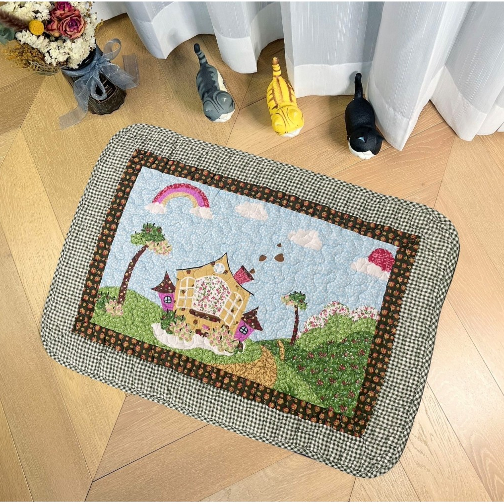 พรมเช็ดเท้าขนาด 40*60 cm Floor Mat พรมวินเทจ