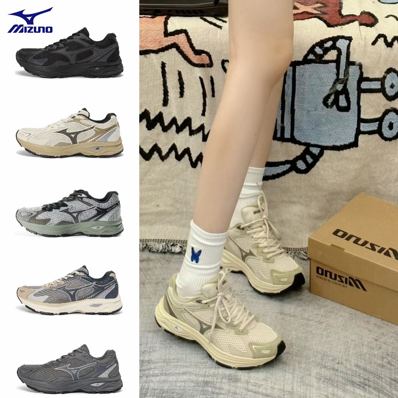 【 เคาน์เตอร์ของแท้】Mizuno Racer S รองเท้าผ้าใบ