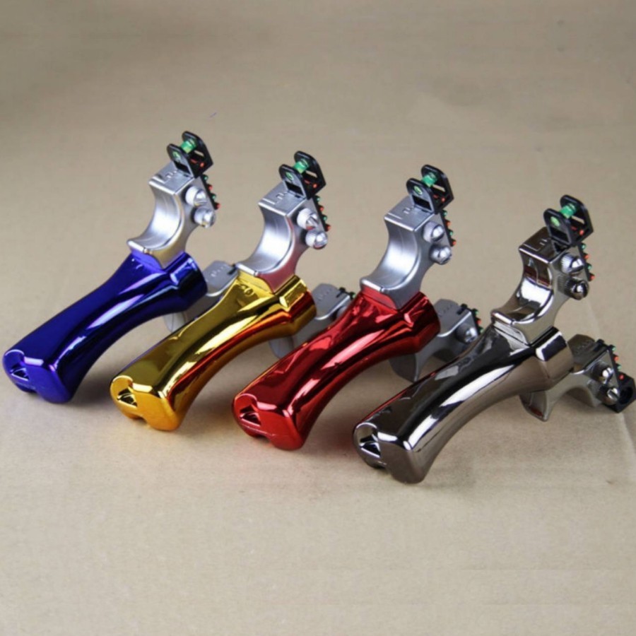 หนังสติ๊ก ติดเลเซอร์แม่นยำ สีโคเมียมเงาวิบวับ คุณภาพสูง หนังสติ๊กยิงปลา ยิงนก หนังสะติก พร้อมส่ว ราคา ถูกที่สุด ดีลบีเคเค แกลเลอรีภาพที่ 7
