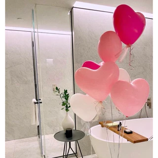 [พร้อมส่ง] ลูกโป่งหัวใจ ลูกโป่งยางหัวใจ ไม่รวมขาตั้ง งานเกาหลี เนื้อหนา สีสด ขนาด 12 นิ้ว ตกแต่งปาร์ตี้
