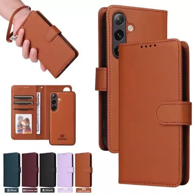เคส ฝาพับ กระเป๋า Boss มีล็อค สำหรับ รุ่น VIVO Y200/5G Y19S มีช่องเสียบบัตร ตั้งได้ มีสายคล้อง
