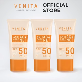 VENITA ครีมกันแดดเวนิต้า Venita Anti-Acne Care Sunscreen SPF50/PA+++plus เนื้อครีมเจล ซึมเร็ว