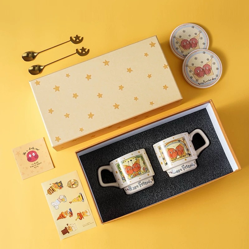 [พร้อมส่งแก้วเดี่ยวพร้อมกล่อง]SOCCA HOME x TWINKLE TWINKLE คอล Best friend แยกขาย และแบบเซ็ท