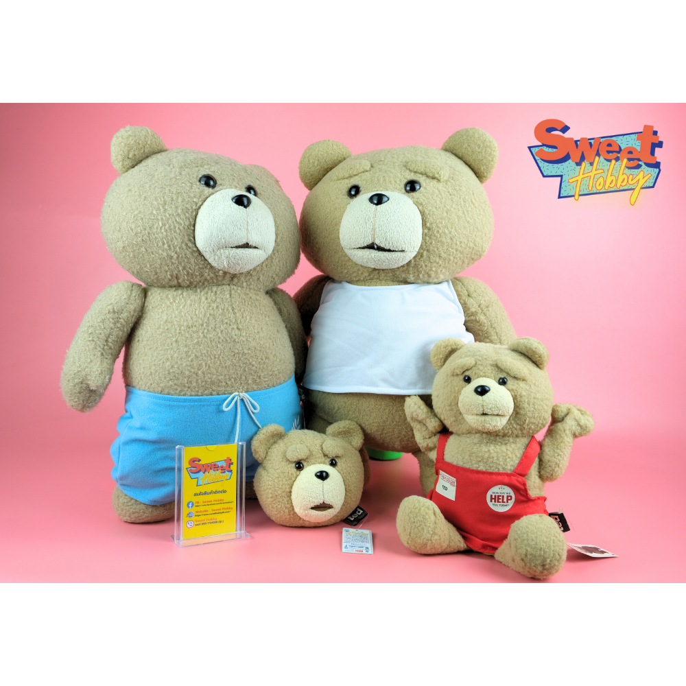 (ของแท้ พร้อมส่ง) ตุ๊กตาหมี Ted จอมป่วน ขนาด 12-56 cm
