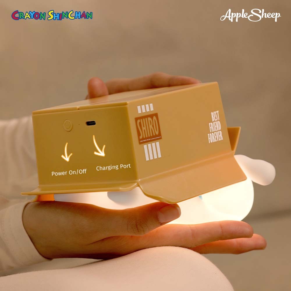 [Rock Night Light Shinchan/Shiro/Photo Frame] โคมไฟชินจัง&ชิโร่ Crayon Shinchan Hide and Seek ปรับระดับแสง ของแท้ - รูปที่ 5