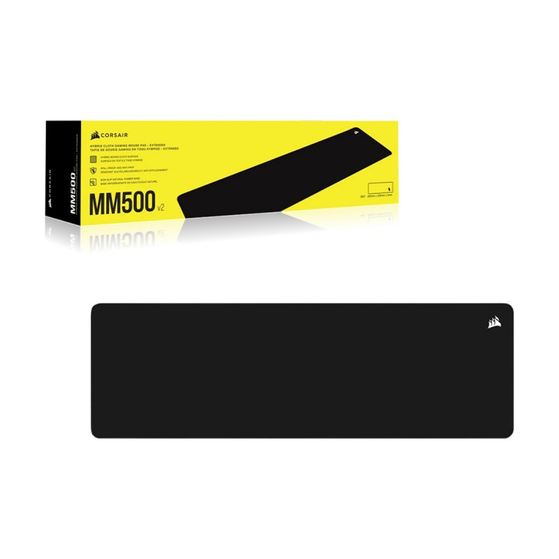 MOUSE PAD (แผ่นรองเมาส์) CORSAIR GAMING MOUSEPAD MM500 V2 EXTENDED (CH-941B141-WW)
