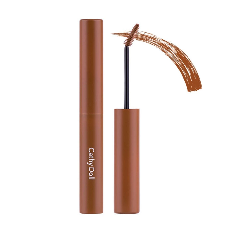 Cathy Doll Get Set Go Browcara #1 CINNAMON BROWN เคที่ดอลล์ บราวคาร่า มาสคาร่าคิ้ว สีสวย ที่เขียนคิ้วกันน้ำ 3.2g
