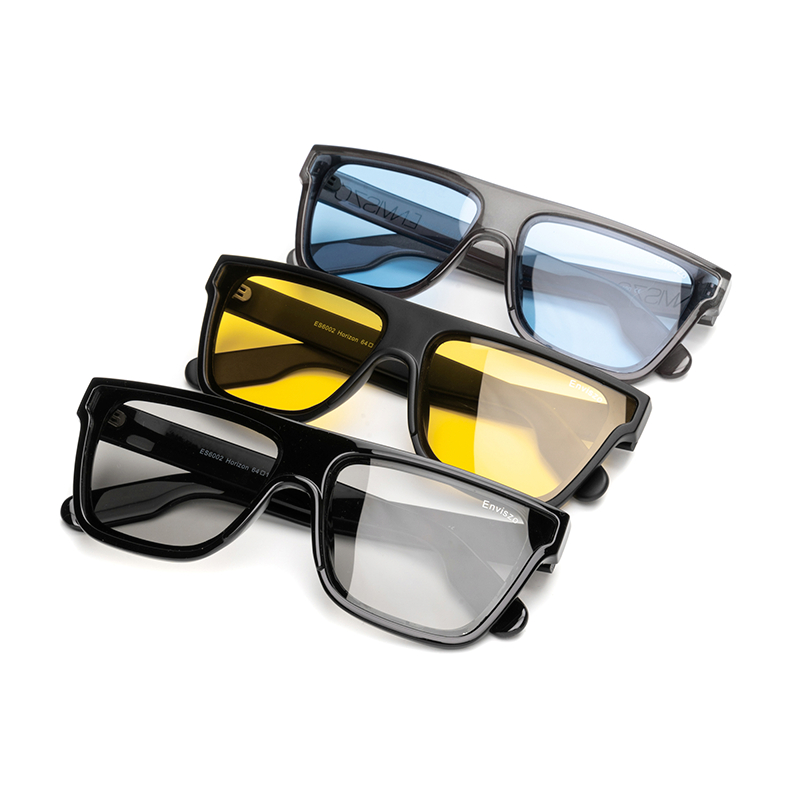 ENVISZO ES6002 Horizon เลนส์ AUTO เปลี่ยนสี แว่นกันแดด UV 100% Polarized ทรง Flattop มี 3 สี ให้เลือก