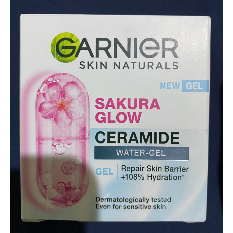 การ์นิเย่ ซากุระ โกลว์ เซราไมด์ วอเตอร์-เจล 50มล GARNIER CERAMIDE WATER-GEL 50ml ครีมทาหน้า moisturi