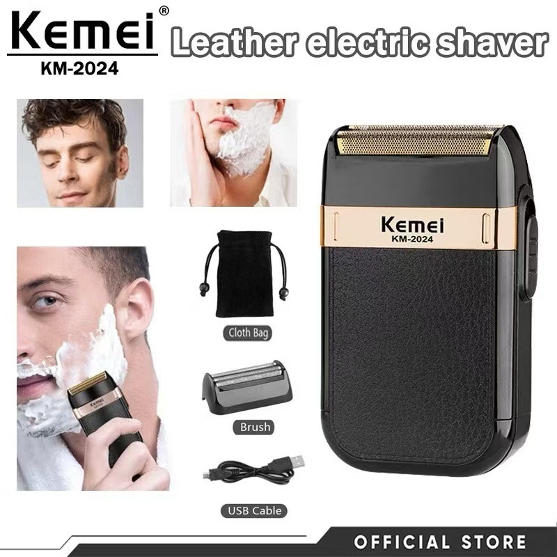 Kemei KM-2024 เครื่องโกนหนวดไฟฟ้า เครื่องโกนหนวด