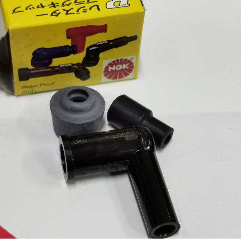 Cắm đầu bugi NGK góc 90 độ dùng cho xe 4 thì, mã L05FT, NGK chính hãng 100%, chụp từ sản phẩm thực tế, cắm đầu bugi
