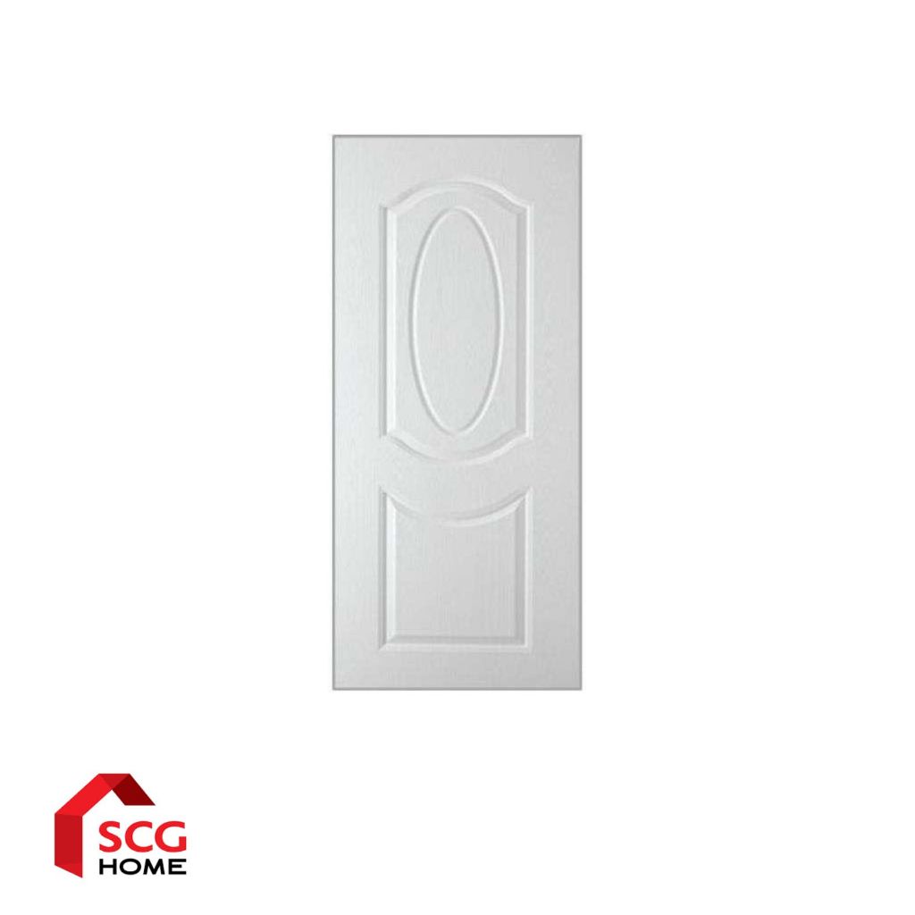 UNIX ประตู UPVC Super+ รุ่น UP2C ขนาด 80x200 ซม. เจาะลูกบิด