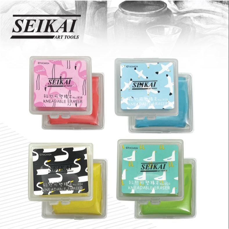 ยางลบซับคาร์บอน ยางลบปั้นได้ ยางลบชาร์โคล ยางซับคาร์บอน Seikai Kneadable Art Eraser