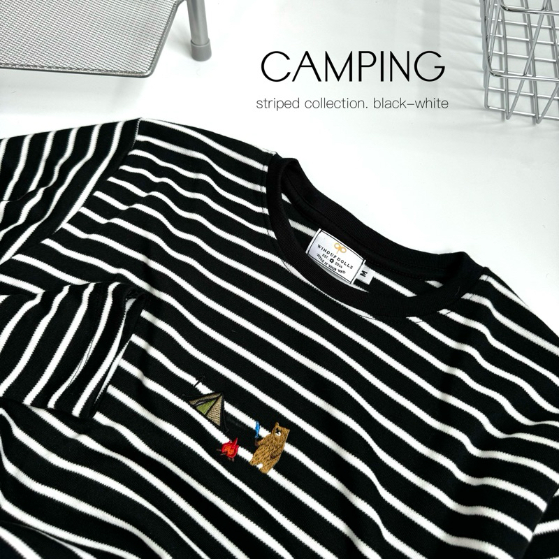 เสื้อลายทางแขนยาว ░ Striped collection . Long sleeve t-shirt ราคา ถูกที่สุด ดีลบีเคเค
