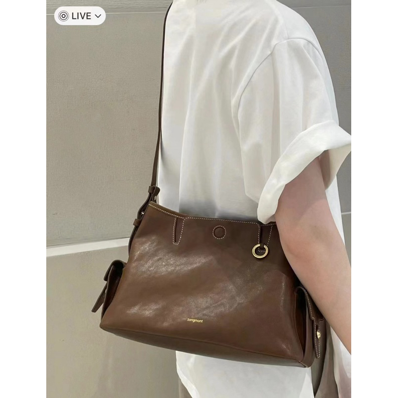 Songmont The Small Hobo Bag ของแท้จากแบรนด์ อุปกรณ์ครบ